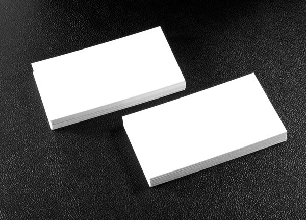 Blank business cards
