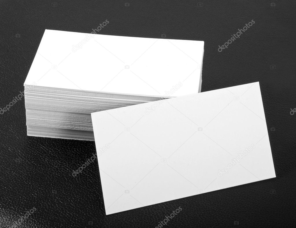 Blank business cards