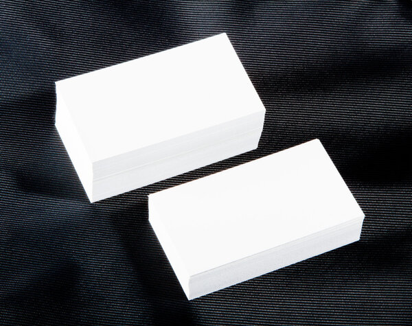 Blank business cards