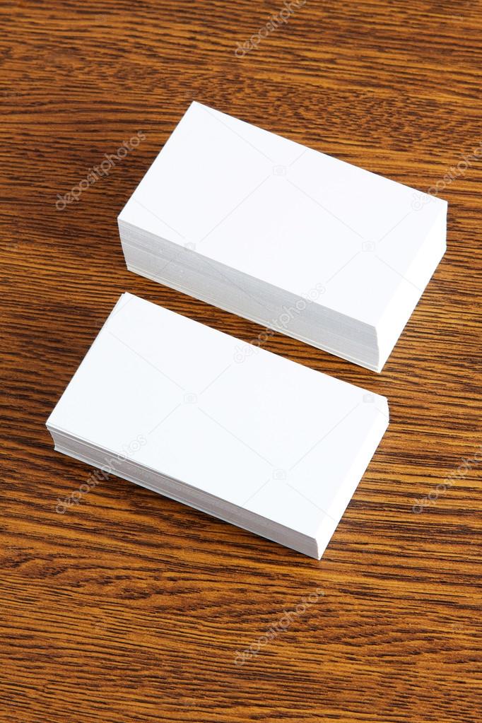 Blanks white business cards