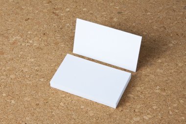 corkboard arka plan boş kartvizit