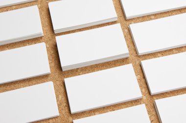corkboard arka plan boş kartvizit
