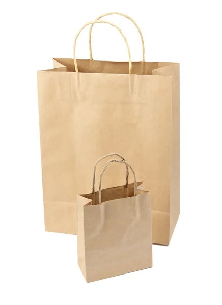 Empty Shopping Bag from craft paper — Stock Photo, Image