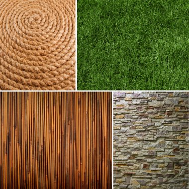 Collection of textures backgrounds clipart