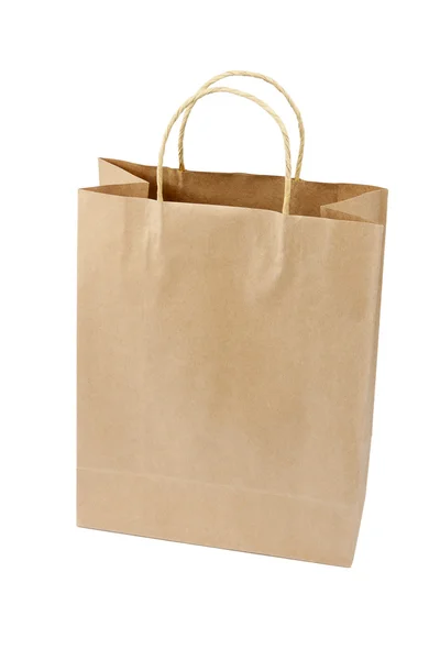 Empty Shopping Bag from craft paper — Stock Photo, Image