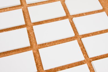 corkboard arka plan boş kartvizit