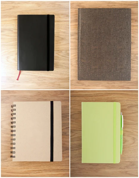 Stel gesloten notebooks — Stockfoto