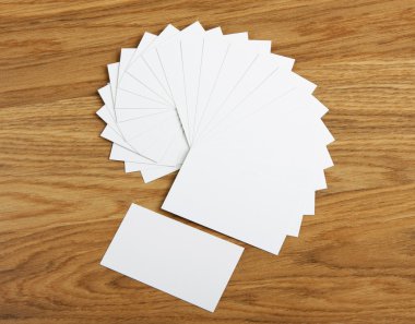 ahşap arka plan boş kartvizit