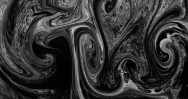 Sıvı boya sıçrama ve girdapla karıştırılmış sanat eserleri.