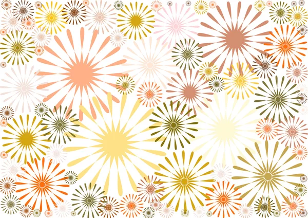 갈색의 그늘에서 추상 꽃 패턴 — 스톡 사진