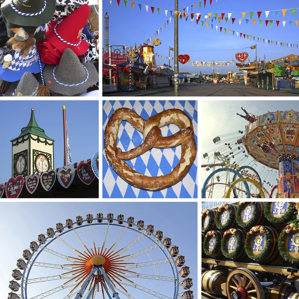 Collage - Beierse oktoberfest München — Stockfoto