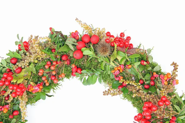 Detail of autumn wreath — Stock Photo, Image