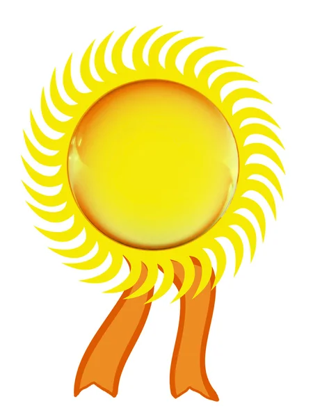 Pieczęć złote słońce — Zdjęcie stockowe