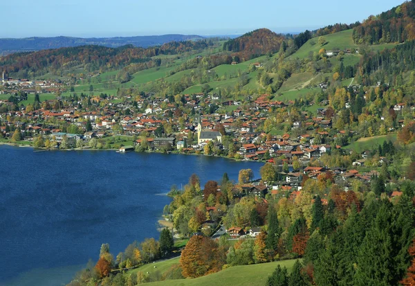 Kurort Schliersee Dorf, Bayern, Oberbayern, Deutschland — Stockfoto