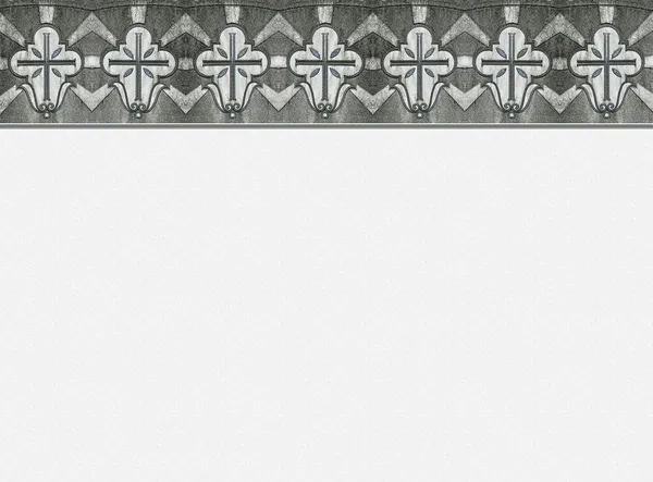 Design della scheda di simpatia con cornice ornamento incrociato, bordo grigio scuro — Foto Stock