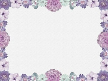 Leylak çiçeği çerçeve, nostaljik stili