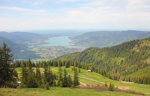 Wallberg vyhlídkové místo na úpatí bavorských Alp — Stock fotografie