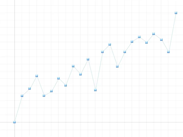 Finance graph with booming tendency — Stock Photo, Image