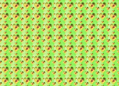 ladybirds ve kalp, sarma kağıdı tasarım ile Seamless Modeli