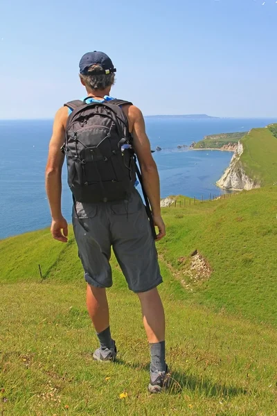 Kıyı Gezgin, Güney Batı sahil yolu, dorset — Stok fotoğraf