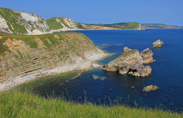 Viewpoint jurassic coast dorset — Stock Photo, Image