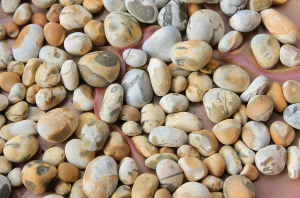 Галечные камни с натуральным рисунком — стоковое фото