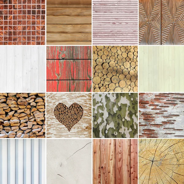 Variety of wooden background designs — Stock Photo, Image