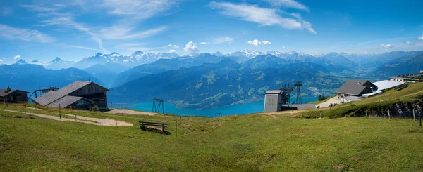 Bergstation Niederhorn Met Prachtig Uitzicht Alpen Berner Oberland Prachtig Panorama — Stockfoto