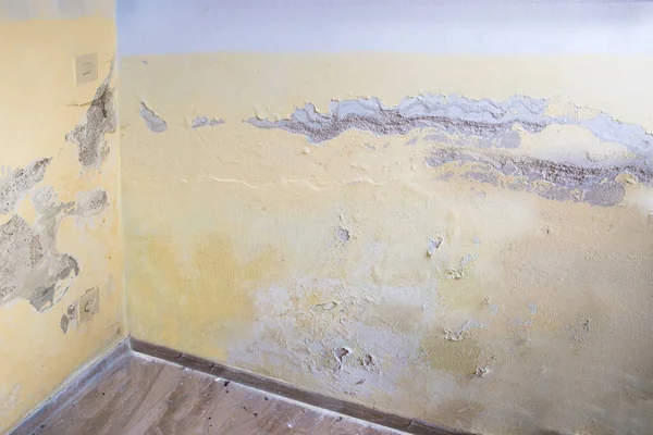 Odanın kenarının yenilenmesi gerekiyor, su hasarı var.