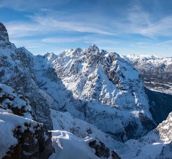 Impresionante Vista Desde Plataforma Alpspix Paisaje Montañoso Cerca Garmisch Bavaria — Foto de Stock