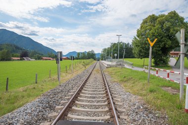 railroad Bayrischzell, upper bavarian landscape in summer
