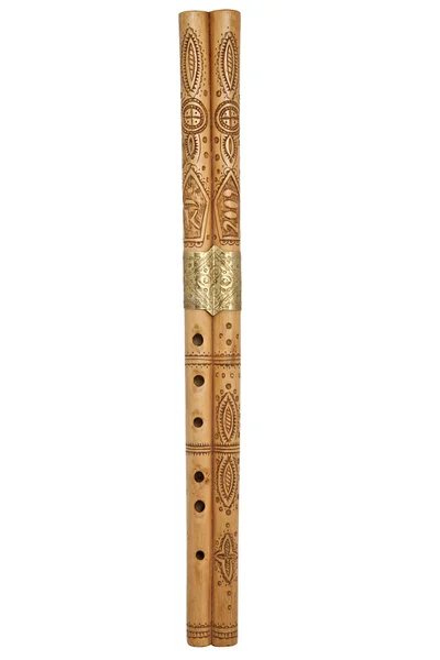 木製の民俗笛. — ストック写真