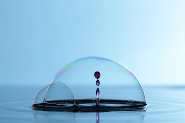 sabun köpüğü su damlaları