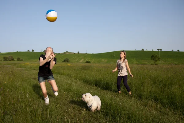 引き裂かれたボールの物語 — ストック写真