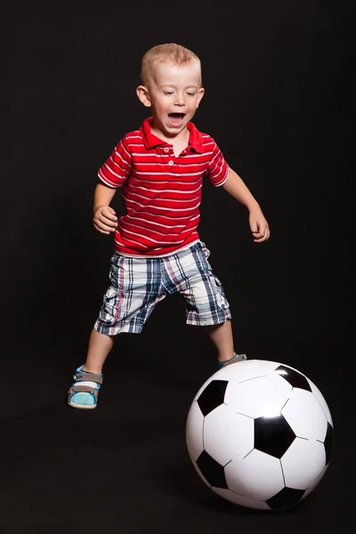 Menino no estúdio — Fotografia de Stock