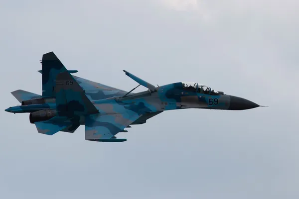 Russian fighter SU 27 — Stock Photo, Image