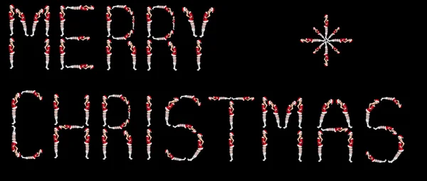 Inscription Merry Christmas — Stock Photo, Image
