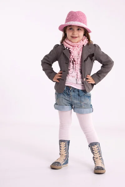 Niña modelo preescolar — Foto de Stock