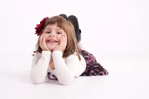 Menina modelo pré-escolar — Fotografia de Stock