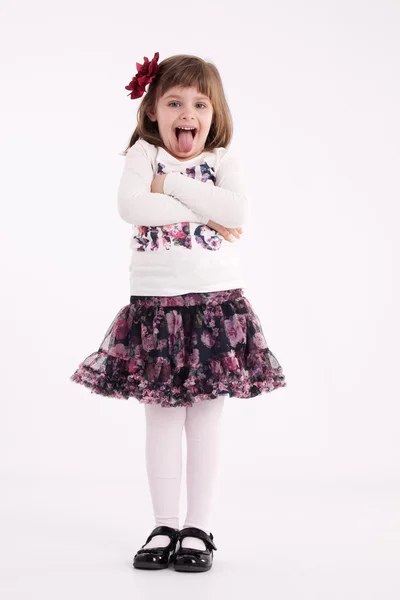 Little girl preschooler model — Stock Photo, Image