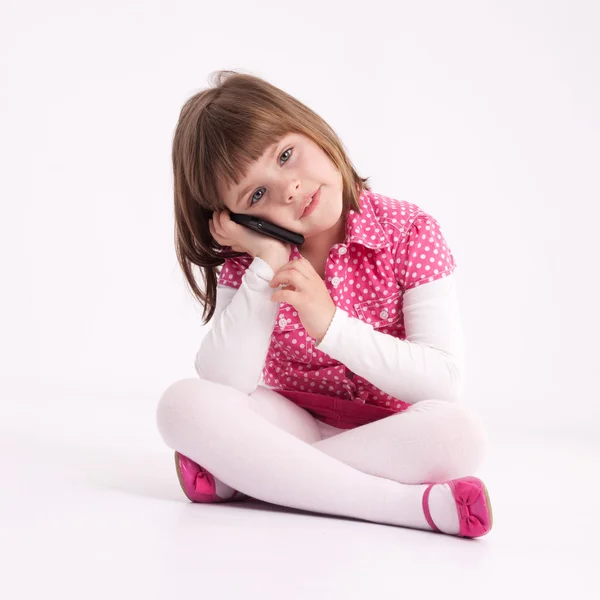 Little girl preschooler model — Stock Photo, Image