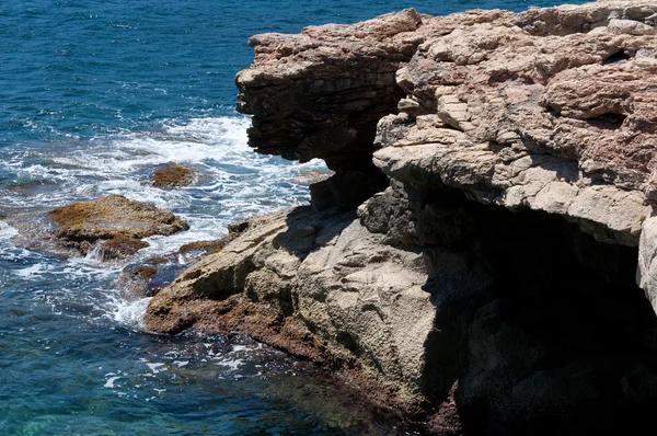 Malte plage de campagne sur l'île en mer Méditerranée — Photo
