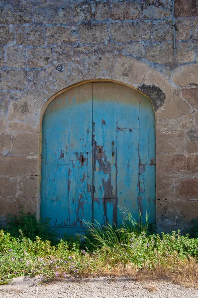 Porta e casa — Fotografia de Stock