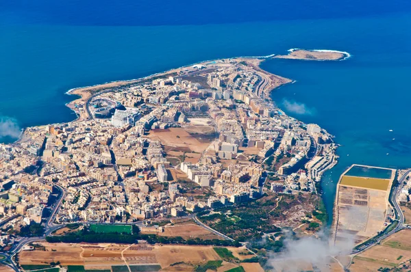 Malta desde el avión —  Fotos de Stock