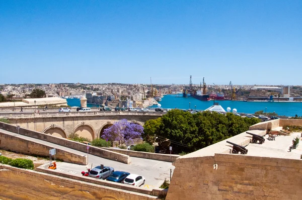 Valletta på malta Stockfoto