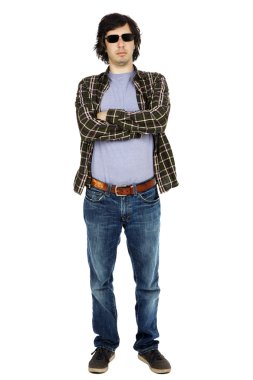 Casual adam gözlüklü