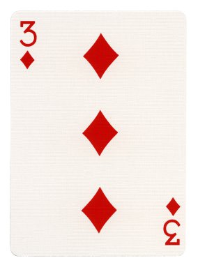 oyun kağıdı - karo üçlüsü