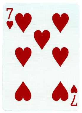 Playing Card - Seven of Hearts clipart