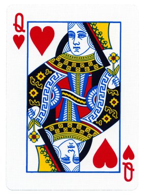 Playing Card - Queen of Hearts clipart