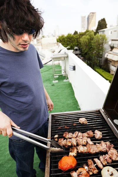 Rooftop Grillin' — Stok fotoğraf